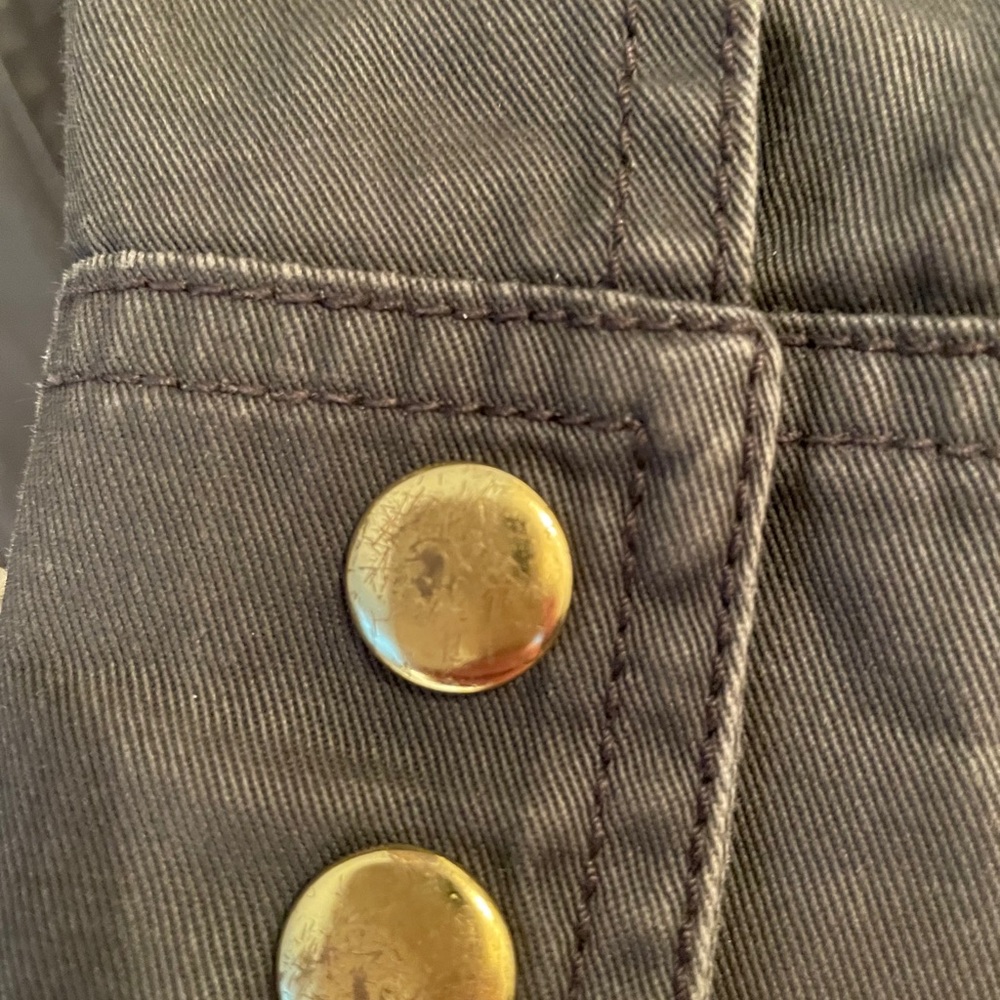 ⭐️SOLD - J Crew Army Green Downtown Field Jacket - Size XXS - Picture 4 of 5